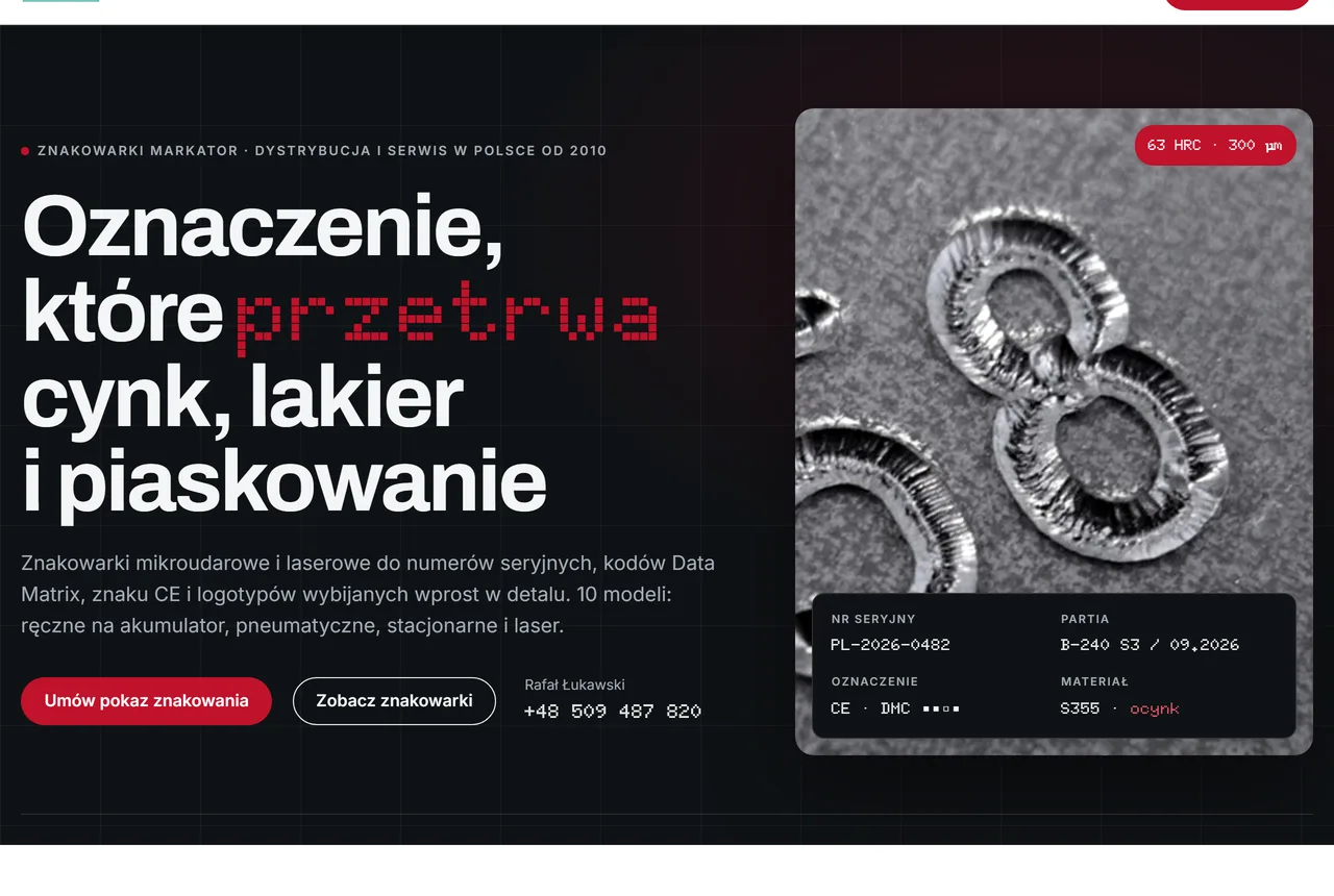 Strona główna z propozycji przygotowanej przez UDB